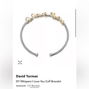 David Yurman "Whispers I Love You" bangle bracelet.